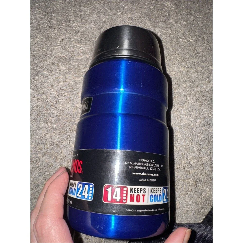 Thermos 24 oz. Stainless King Vacuum Insulated Stainless Steel Food Royal Blue